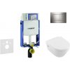 GEBERIT Modul na závesné WC s tlačidlom Sigma30, lesklý chróm/chróm mat + Villeroy Boch - WC a doska, DirectFlush, SoftClose, CeramicPlus