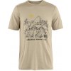 Pánske tričko Fjällräven Hoja Lugnt Wool T-shirt M Veľkosť: XXL / Farba: béžová