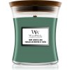 Woodwick Mint Leaves & Oak vonná sviečka s dreveným knotom 275 g
