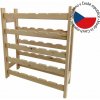Drevený stojan na víno pre 30 fliaš, 64 x 75 x 25 cm