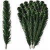 Umelé smrekové vetvičky 21 cm Ruhhy 22512 sada 40 ks