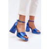 Boto Lakovane Dámske Sandále Na Opätku Modré Marila modrá 37 Boto 5905677821062