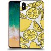 Picasee silikónový prehľadný obal pre Apple iPhone X/XS - Lemon