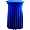 TENTino Elastický obrus SKIRTING na koktejlový bistro stôl 80 cm VIAC FARIEB Farba obrusu: MODRÁ / ROYAL BLUE