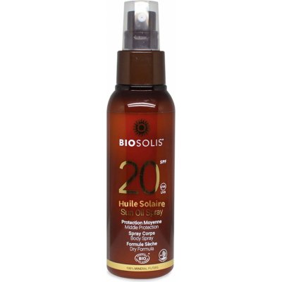 Biosolis olej na opaľovanie spray SPF20 100 ml