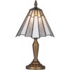 PREZENT 219 Stolná lampa TIFFANY TABLE, 1xE14/40W, KOV/SKLO, ANTIQUE BROWN/TIFFANY