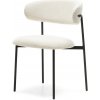 Hector Jedálenská stolička FRESNO bouclé krémová