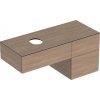 Geberit VariForm - Umývadlová skrinka, 120x51x55 cm, 3 zásuvky a zápachový uzáver, dub 501.187.00.1