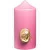 Trudon Cameo Pillar sviečka ružová 15 cm