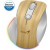 Genius Ergo 9000S Pro Myš, bezdrátová, optická, 2400DPI, 6 tlačítek, Bluetooth, 2,4GHz, USB-C nabíjení, tichá, 7bar.pods.,borovice 31030039407