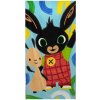 Setino · Detská plážová osuška Zajačik Bing a Flop - 100% bavlna - 70 x 140 cm