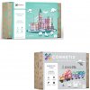 Connetix Tiles Magnetická stavebnice PASTEL (120 ks) + Transport PASTEL (50 ks)