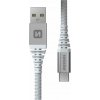 Swissten 71541011 Kevlar USB / USB-C, 1,5m, bílý
