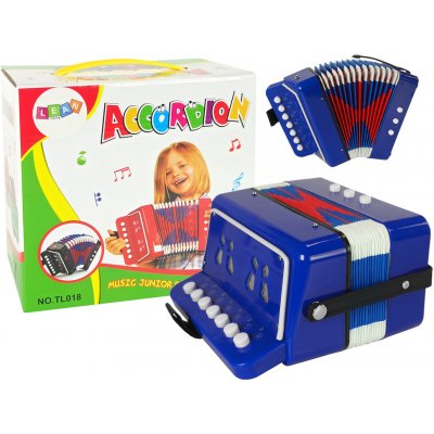 Lean Toys detský akordeón Harmonika modrá
