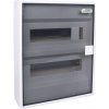 Rozvodnice plastová PNS-SD 12T priehľadné dvere, montáž na omietku, IP40, 1x12 modulov, NOARK