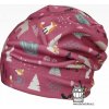 Dráče Flísová čiapka Dráča - Yetti 11, ružová, lesné zvieratká Farba: Ružová, Veľkosť: 52-54
