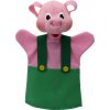 MUB3 Prasiatko 26 cm zelené, maňuška