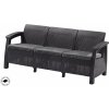 ALLIBERT CORFU LOVE SEAT MAX antracit/sivá (258975) - pohovka k záhradnému nábytku