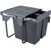 ML SYSTEMS ML Vstavaný odpadkový kôš 600mm 2x34L /ML-600-ST-2/