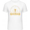 Mymate Predĺžené Tričko MY111 - Motív Save water - Drink Beer - White / White - XXL - Pánske