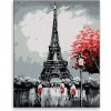 Maľovanie podľa čísel - Eiffelova veža v jeseni - 80x100 cm, bez dřevěného rámu - výroba CZ