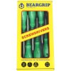 Beargrip 111-32076 Krížové skrutkovače PH1 - PH3, PZ1 - PZ3, sada 6 dielov, 711 + 717 - PH + PZ