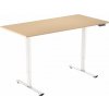 AlzaErgo Table ET2 Core biely + doska 120 × 80 cm lamino breza