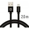 Swissten 71523301 USB - Lightning, 2m, černý