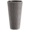 Kvetináč Prosperplast SANDY SLIM šedý kameň 34,9 cm