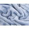 XPOSE® Detská mikroplyšová plachta Exclusive - svetlo modrá 60x120 cm, Mikroplyš