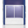 AQUATEK ROYAL V2 160cm vaňová zástena, profil biely, ROYALV2BI16017