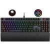 ASUS klávesnice ROG STRIX SCOPE II, mechanická, drátová, ROG RX RED / PBT, US 90MP0350-BKUA01