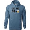 Je mi 60 pivo - Mikina pánska Cape s kapucňou - 3XL ( Denim )