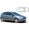 Slnečné clony na okná - FIAT Punto Grande 5dv. (2005-2014) - Len na bočné stahovacie sklá