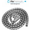 FixPremium - Organizér Káblov - Trubica (10mm), dĺžka 2M, šedá