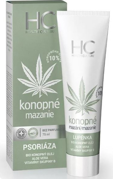 Health culture Konopné mazanie Psoriáza 75 ml