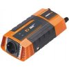 Napěťový měnič Carspa PID600-12, 12V/230V+2xUSB 600W, modifikovaná sinus, digitální display, vhodný do auta