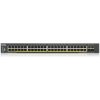 Zyxel XGS1935-52HP, 52 Port Lite-L3 Smart Managed PoE Switch, 48x Gigabit PoE and 4x 10G SFP+, hybrid mode, standalone o XGS1935-52HP-EU0101F