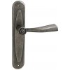 Dverové kovanie MP Rose (antik šedá), kľučka-kľučka, Otvor pre obyčajný kľúč BB, MP Antik šedá, 90 mm