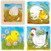 GoKi 57521 Vrstvené puzzleod vajíčka k sliepočke