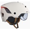 BTWIN Prilba 900 na mestský bicykel s priezorom a zadným svetlom čierna L 59-62 cm