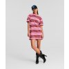 Karl Lagerfeld Jeans Klj Relaxed Striped Tee Dress ružová