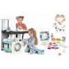 Set práčovňa a ozdobné kvetinárstvo Rowenta Wash&Clean Smoby s elektronickým vysávačom so zvukom