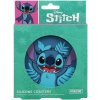 CurePink Gumové tácky pod sklenice Disney Lilo & Stitch Stitch 4 ks 10x10 cm