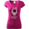 Football is my DNA - Dámske tričko Pure - XL ( Fuchsiová )
