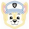 Paw Patrol Chase OW-130346, neónové LED svietidlo na stenu