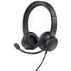 Trust Ayda PC headset - Black 25087 - Slúchadlá s mikrofónom - 3.5mm jack