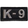 WARAGOD nášivka Embroidery K-9 Patch Black and Gray