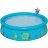 Bestway Detský nafukovací bazén so sprchou v tvare hviezdice 152 x 38 cm modrý
