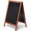 Jansen Display Reklamné drevené áčko s kriedovou tabuľou 55x85, svetlá hnedá, 550 x 825 mm